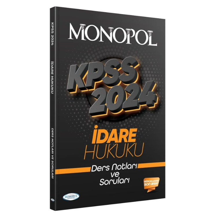 2024 KPSS İdare Hukuku Ders Notu Monopol Yayınları