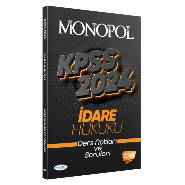 2024 KPSS İdare Hukuku Ders Notu Monopol Yayınları