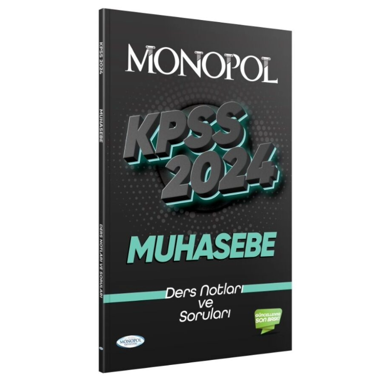 2024 KPSS Muhasebe Ders Notu Monopol Yayınları