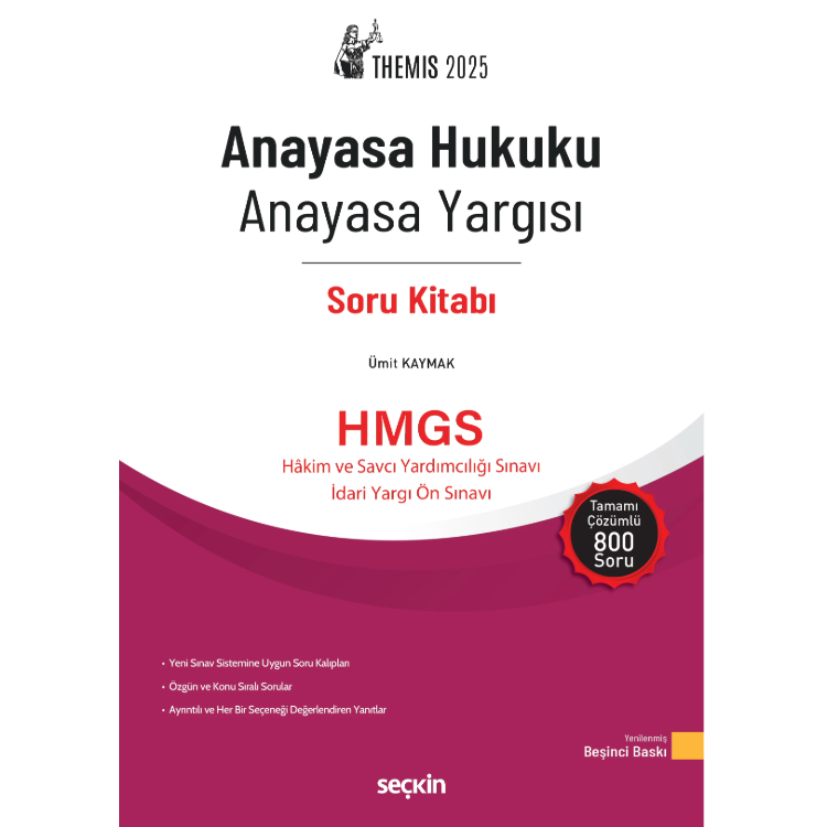 THEMIS – Anayasa Hukuku – Anayasa Yargısı Soru Kitabı Seçkin Yayıncılık