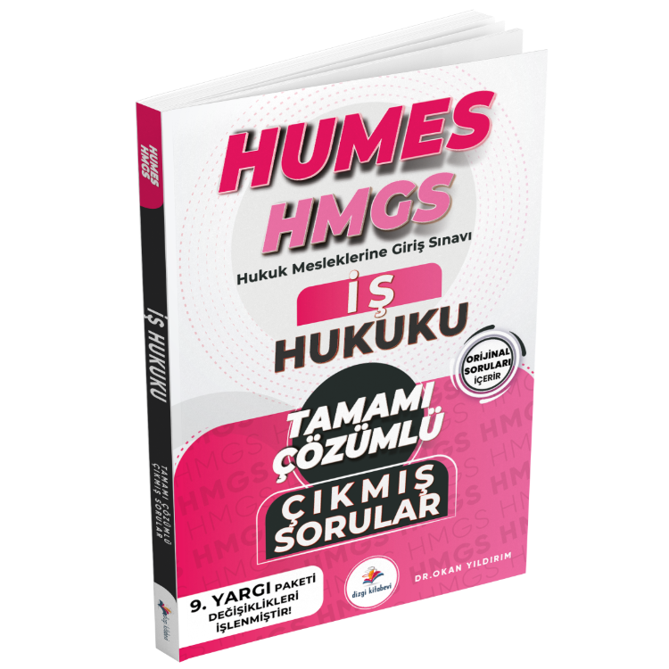 2026 Humes HMGS Hukuk Mesleklerine Giriş Sınavı İş Hukuku Tamamı Çözümlü Orijinal Çıkmış Sorular Dizgi Kitap Yayınları
