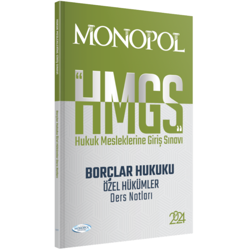 HMGS Borçlar Hukuku Özel Hükümler Ders Notları Monopol Yayınları