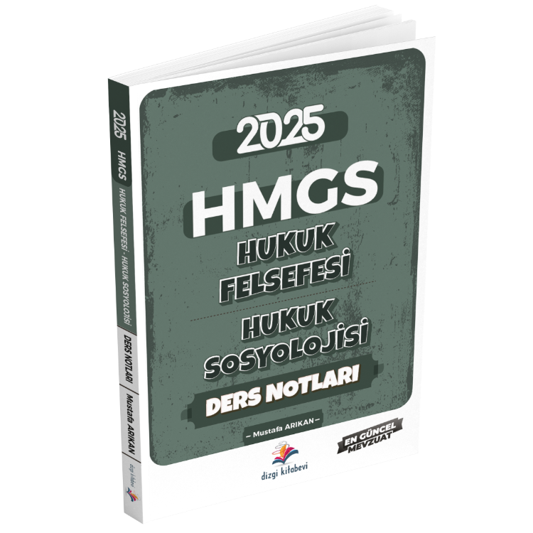 2025 HMGS Ne Sordu Ne Sorar Analizli Hukuk Felsefesi, Hukuk Sosyolojisi Ders Notları Dizgi Kitap Yayınları