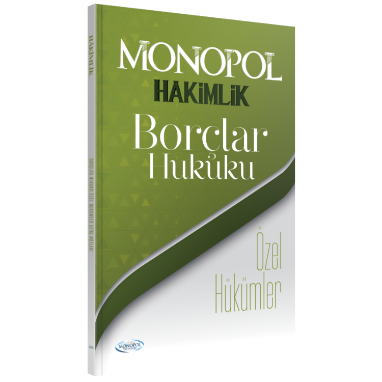2024 Hakimlik Borçlar Hukuku Özel Hükümler Monopol Yayınları