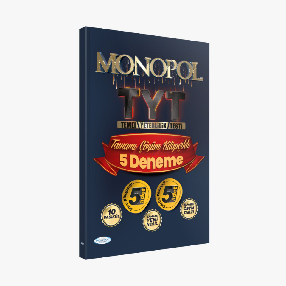 Monopol TYT Tamamı Çözümlü 5 Deneme Sınavı Monopol Yayınları