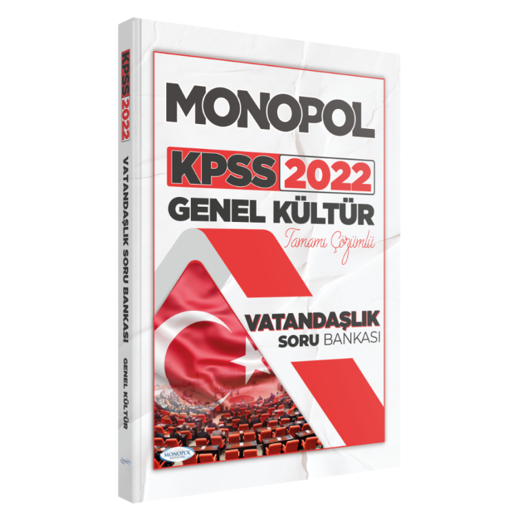2022 KPSS Genel Kültür Vatandaşlık Tamamı Çözümlü Soru Bankası Monopol Yayınları