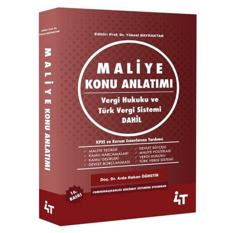 Maliye Konu Anlatım 16. Baskı  4T Yayınları
