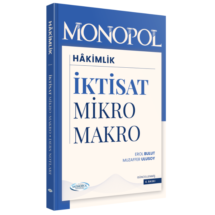 İdari Hakimlik İktisat Ders Notları 4. Baskı Erol Bulut Muzaffer Ulusoy Monopol Yayınları