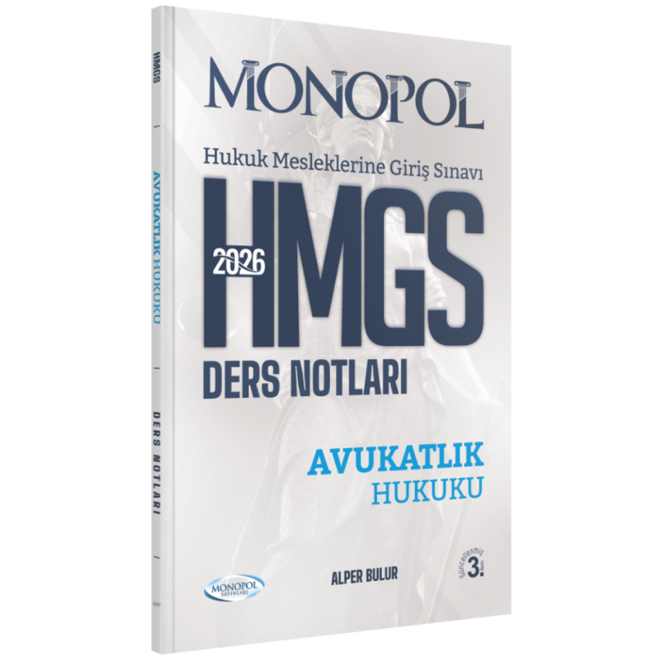 HMGS Avukatlık Hukuku Ders Notları  3. Baskı Monopol Yayınları