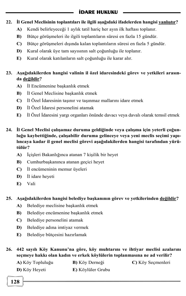2024 Hakimlik İdare Hukuku Ders Notları Monopol Yayınları