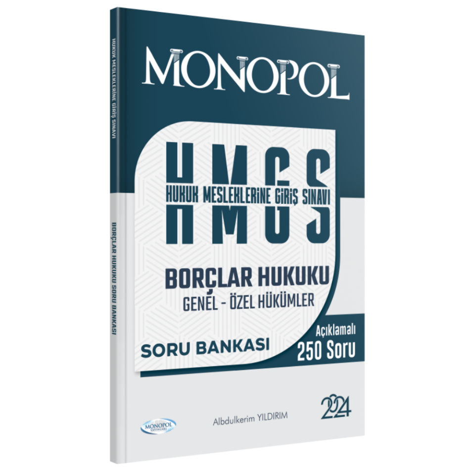 HMGS Borçlar Hukuku Genel - Özel Hükümler Soru Bankası Monopol Yayınları