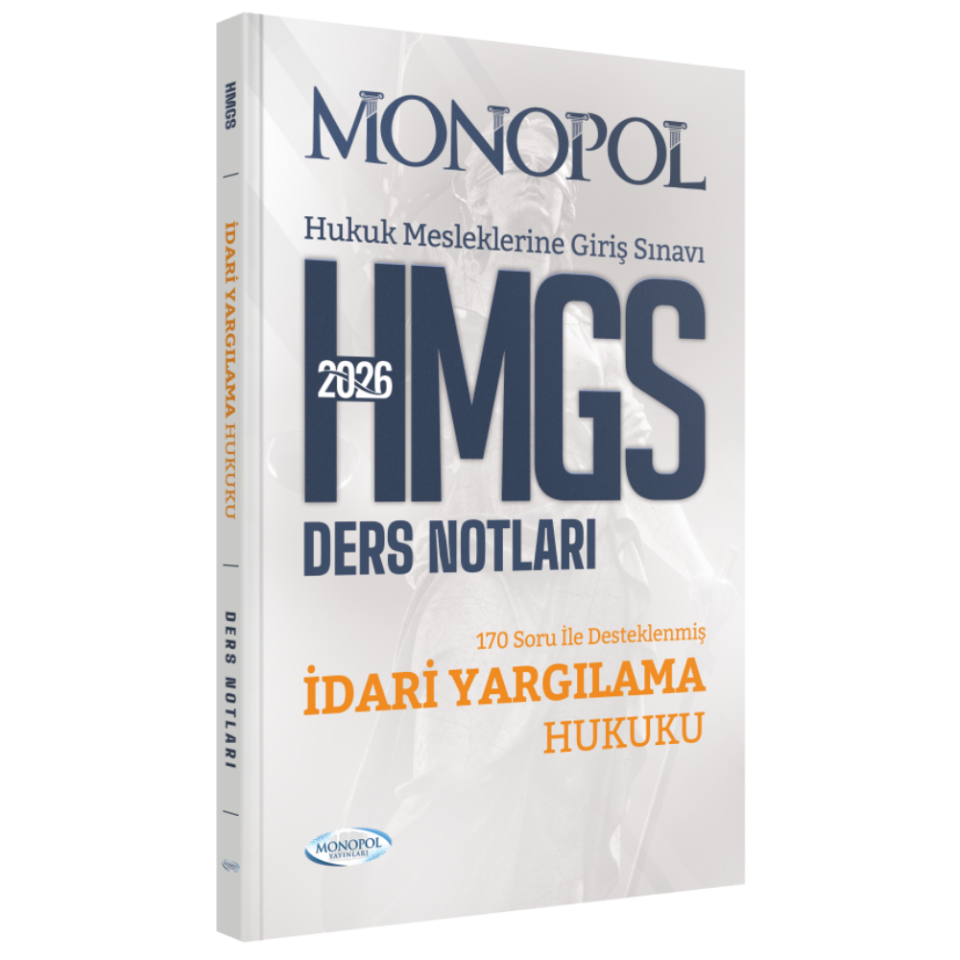 HMGS İdari Yargılama Hukuku Ders Notları Monopol Yayınları