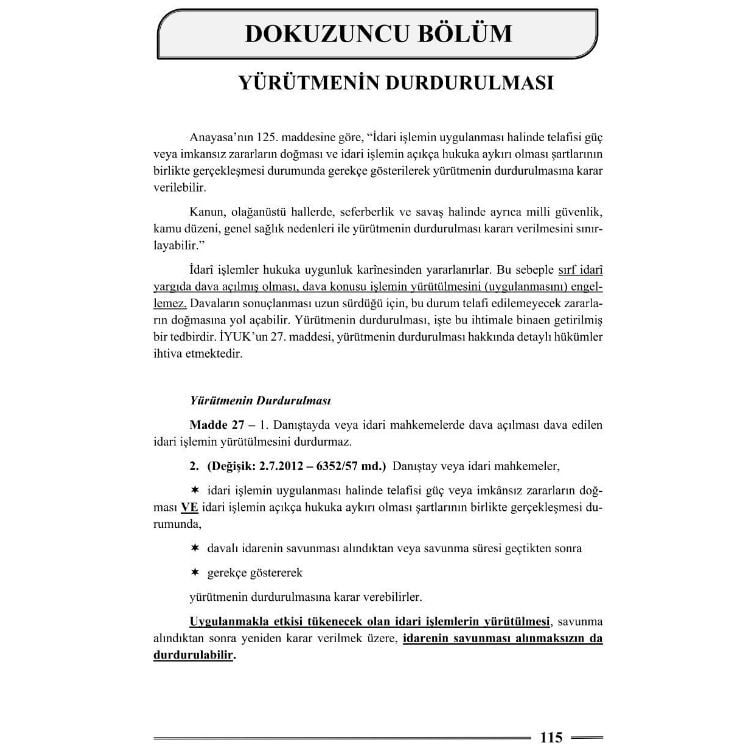 HMGS İdari Yargılama Hukuku Ders Notları Monopol Yayınları