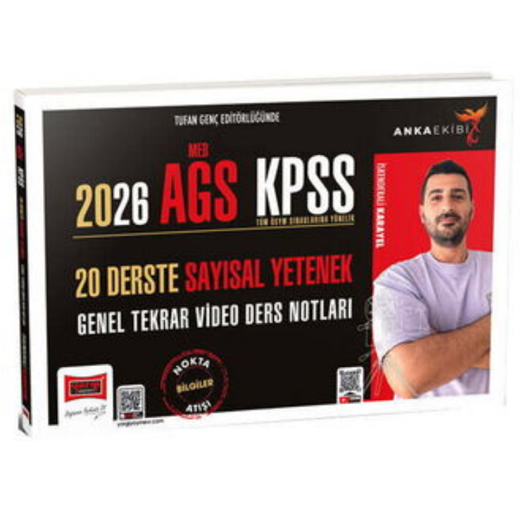 2026 Anka Ekibi MEB-AGS KPSS 20 Derste Sayısal Yetenek Genel Tekrar Video Ders Notları-Yargı Yayınları