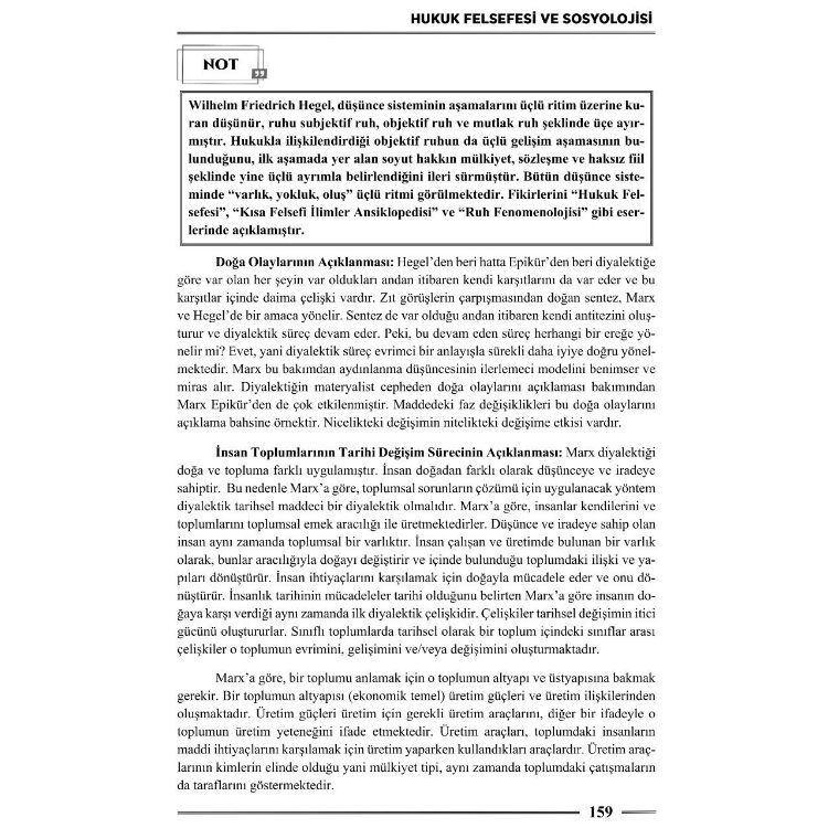 HMGS Hukuk Felsefesi ve Sosyolojisi Ders Notları  3. Baskı Monopol Yayınları