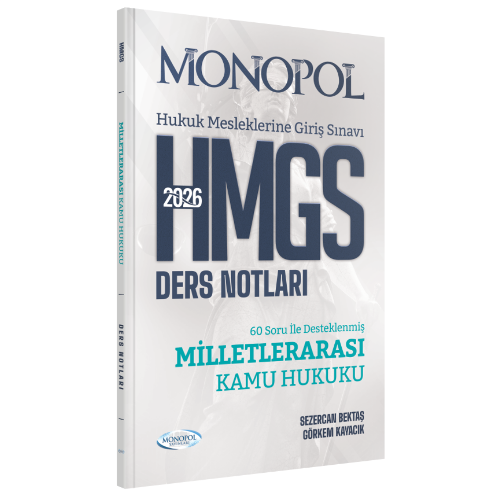 HMGS Milletlerarası Kamu Hukuku Ders Notları Monopol Yayınları