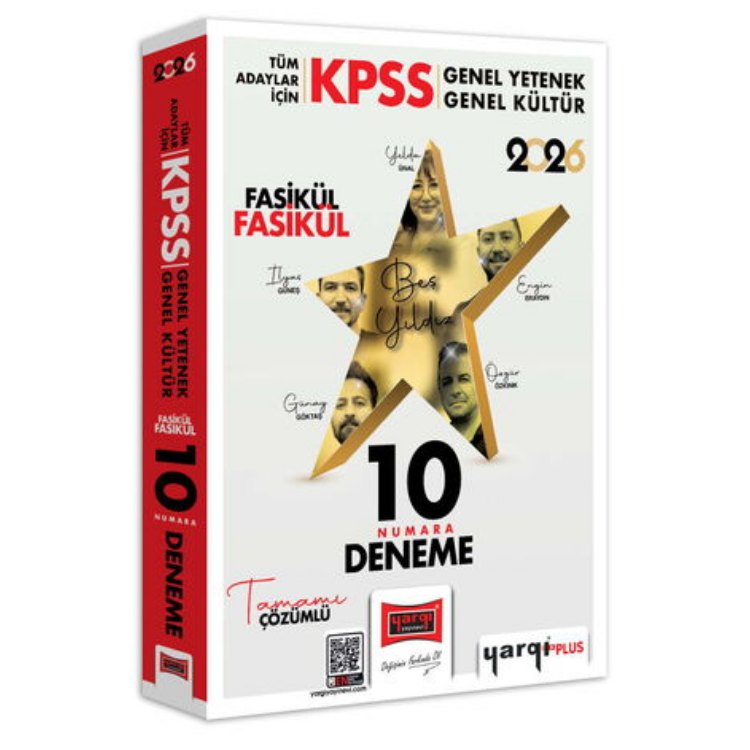 2026 KPSS Tüm Adaylar İçin GK-GY Tüm Dersler Fasikül Fasikül On Numara 5 Yıldız 10 Deneme-Yargı Yayınları