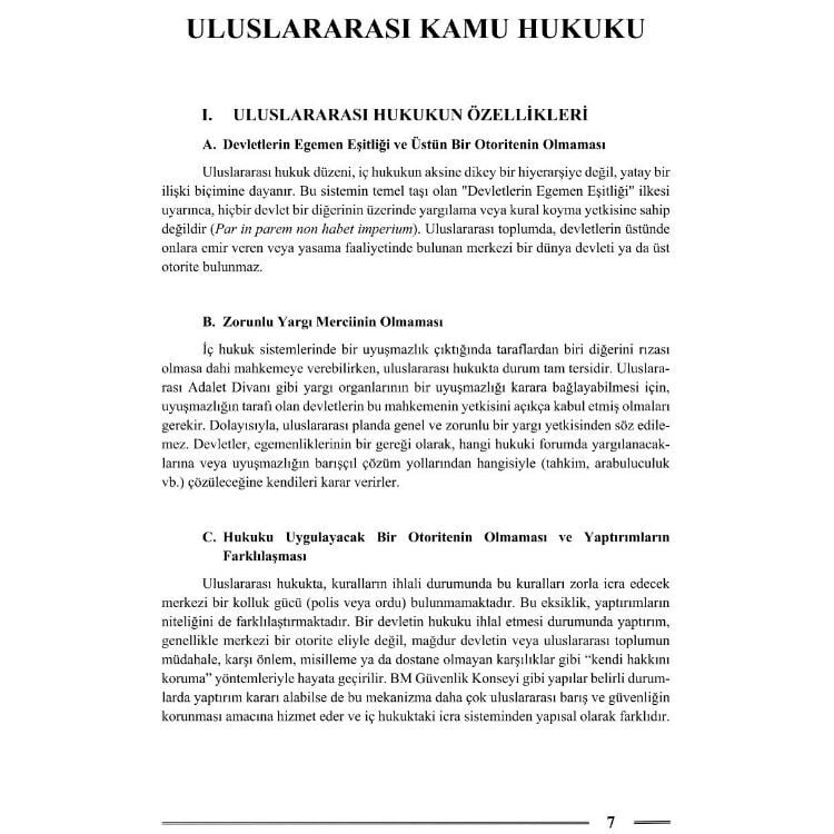 HMGS Milletlerarası Kamu Hukuku Ders Notları Monopol Yayınları