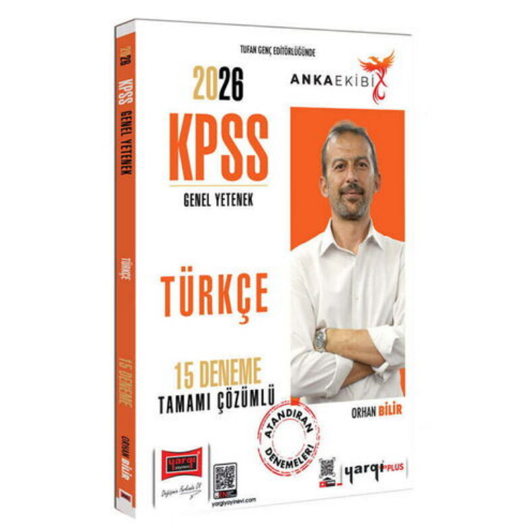 2026 KPSS Genel Yetenek Anka Ekibi Tamamı Çözümlü Türkçe 15 Deneme-Yargı Yayınları