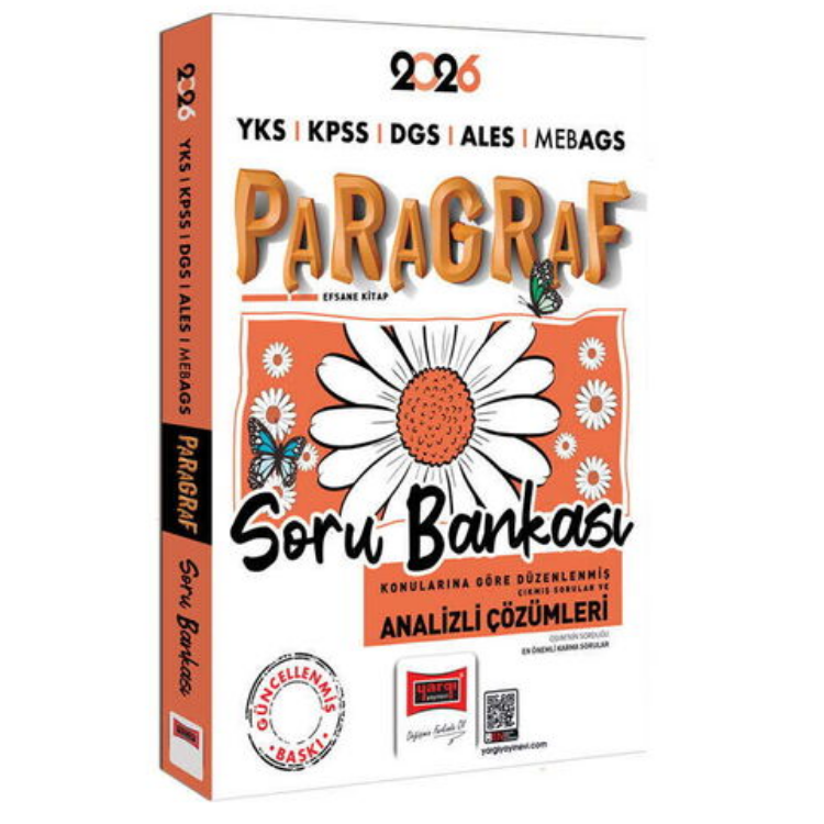 2026 YKS KPSS DGS ALES MEB-AGS Papatya Serisi Paragraf Tamamı Çözümlü Soru Bankası-Yargı Yayınları