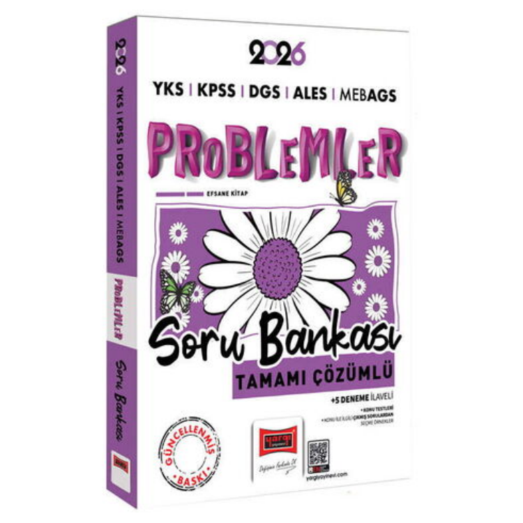 2026 YKS KPSS ALES DGS MEB-AGS Papatya Serisi Problemler Tamamı Çözümlü Soru Bankası-Yargı Yayınları