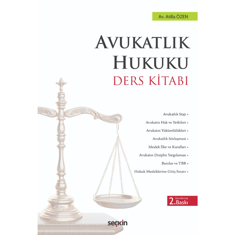 Avukatlık Hukuku Ders Kitabı Seçkin Yayıncılık