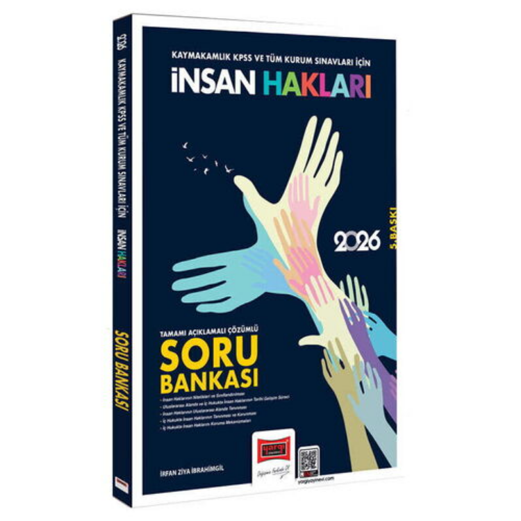 2026 Kaymakamlık KPSS ve Tüm Kurum Sınavları İçin İnsan Hakları Soru Bankası-Yargı Yayınları