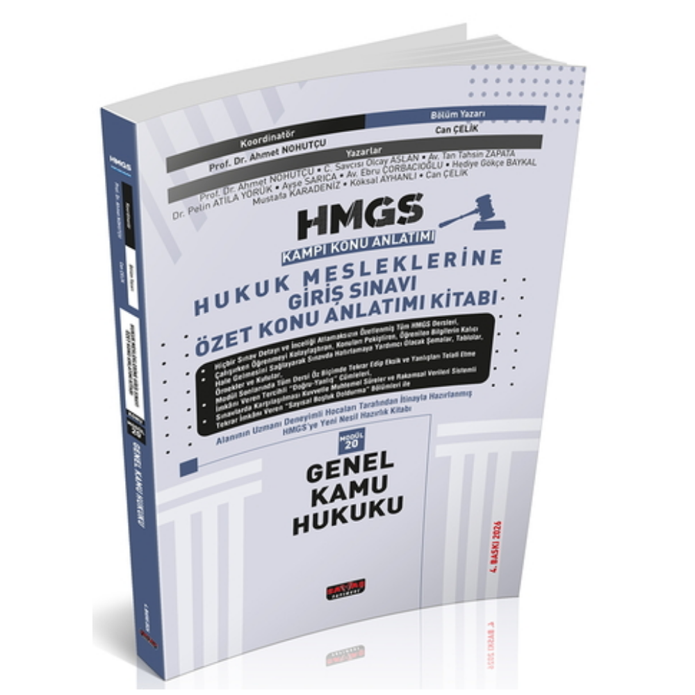 HMGS Özet Konu Anlatımı Genel Kamu Hukuku Savaş Yayınları 2026