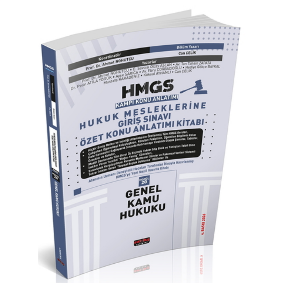 HMGS Özet Konu Anlatımı Genel Kamu Hukuku Savaş Yayınları 2026