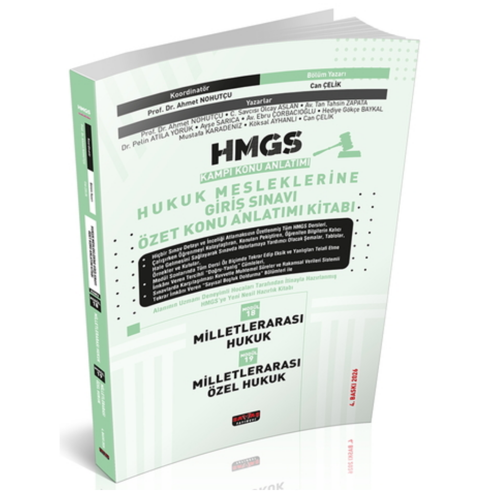 HMGS Özet Konu Anlatımı Milletlerarası Hukuk Milletlerarası Özel Hukuk Savaş Yayınları 2026
