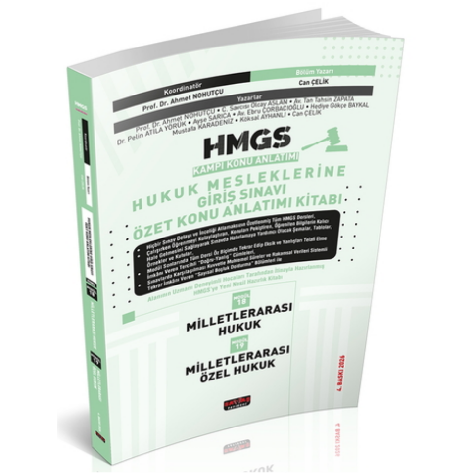 HMGS Özet Konu Anlatımı Milletlerarası Hukuk Milletlerarası Özel Hukuk Savaş Yayınları 2026