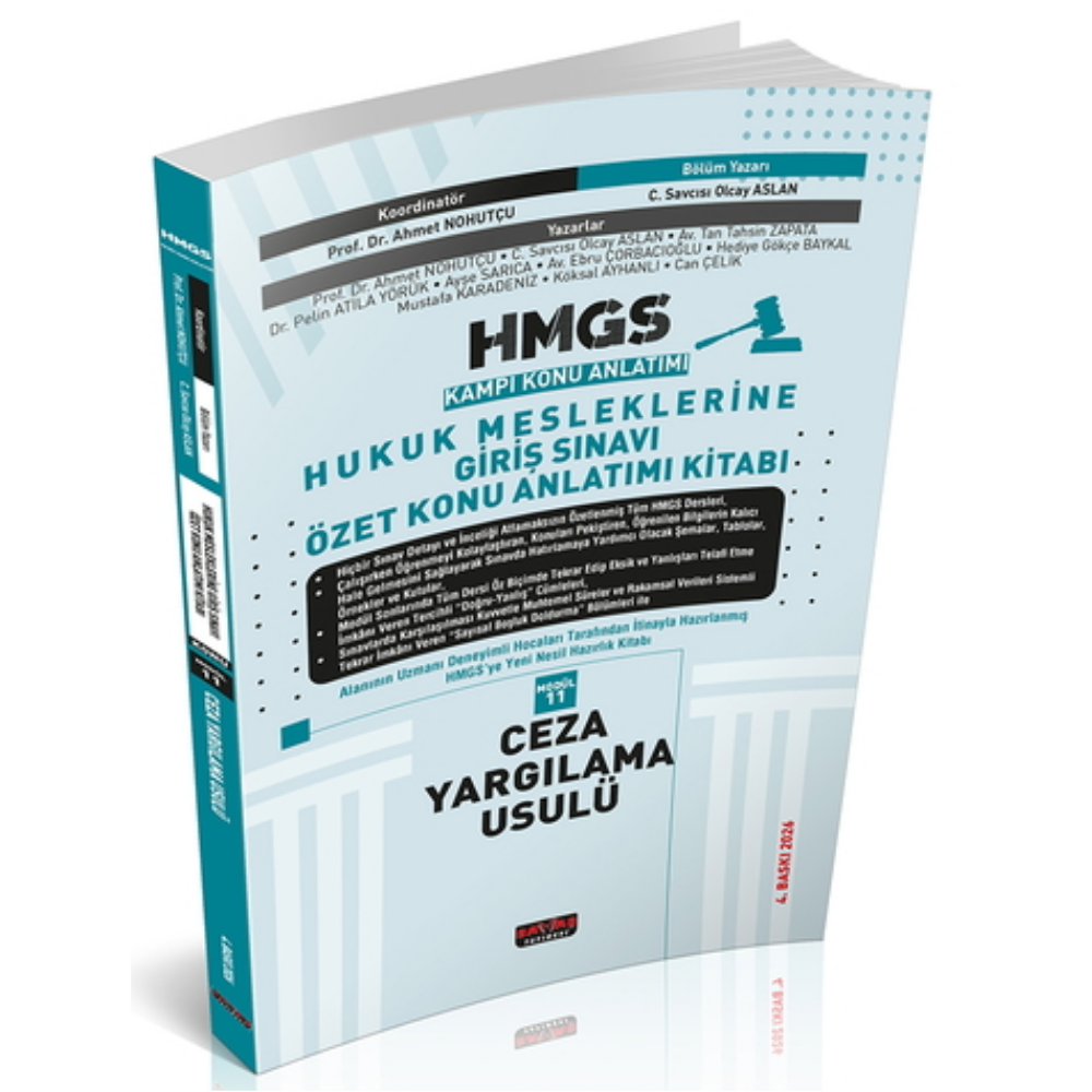 HMGS Özet Konu Anlatımı Ceza Yargılama Usulü Savaş Yayınları 2026