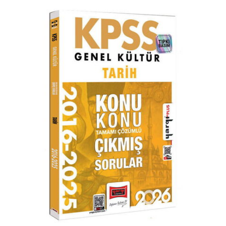 2026 KPSS Genel Kültür Tarih 2016-2026 Konu Konu Tamamı Çözümlü Çıkmış Sorular-Yargı Yayınları