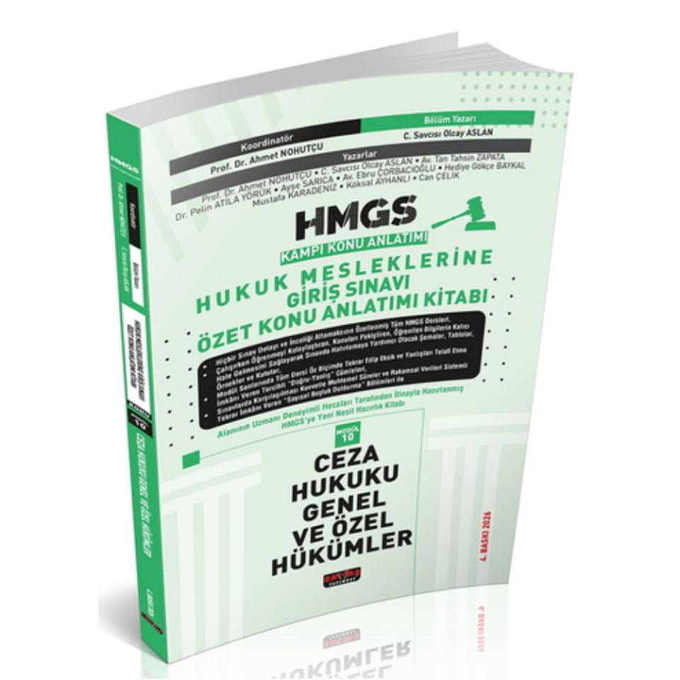 HMGS Özet Konu Anlatımı Ceza Hukuku Savaş Yayınları 2026