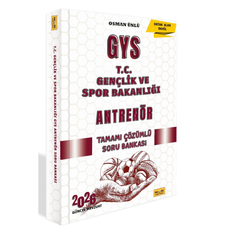 2026 T.C. Gençlik ve Spor Bakanlığı GYS Antrenör Tamamı Çözümlü Soru Bankası Makro Kitap