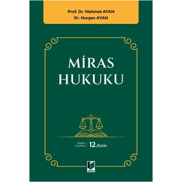 Miras Hukuku Adalet Yayınevi