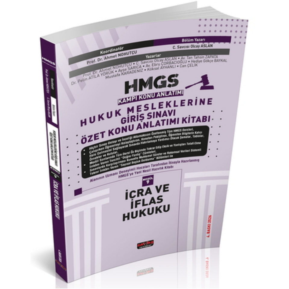 HMGS Özet Konu Anlatımı İcra ve İflas Hukuku Savaş Yayınları 2026
