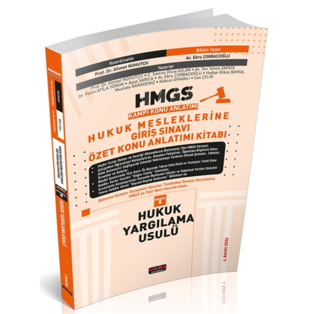 HMGS Özet Konu Anlatımı Hukuk Yargılama Usulü Savaş Yayınları 2026