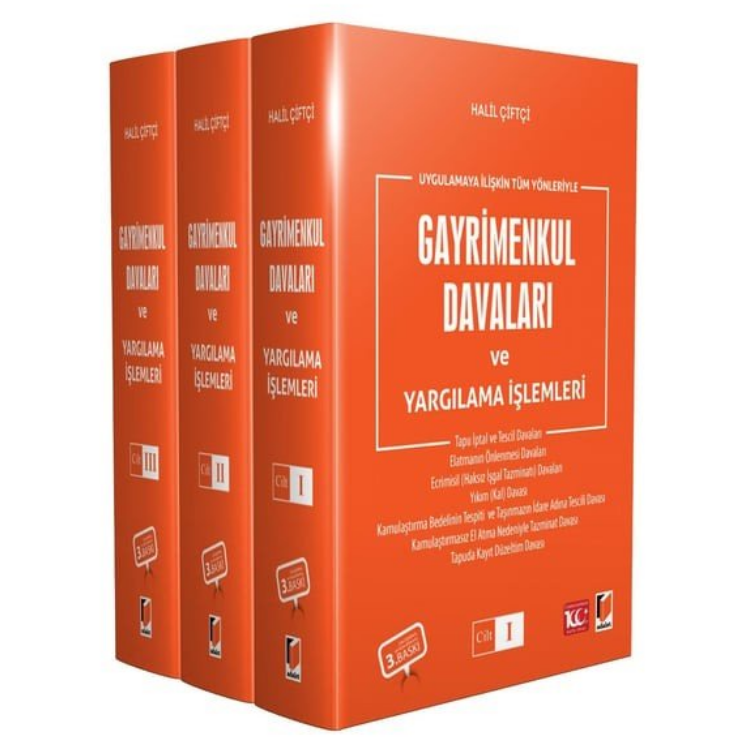 Uygulamaya İlişkin Tüm Yönleriyle Gayrimenkul Davaları ve Yargılama İşlemleri (3 Cilt) Adalet Yayınevi