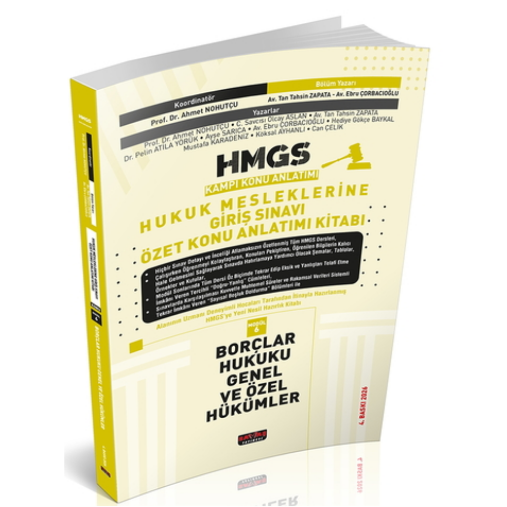 HMGS Özet Konu Anlatımı Borçlar Hukuku Savaş Yayınları 2026