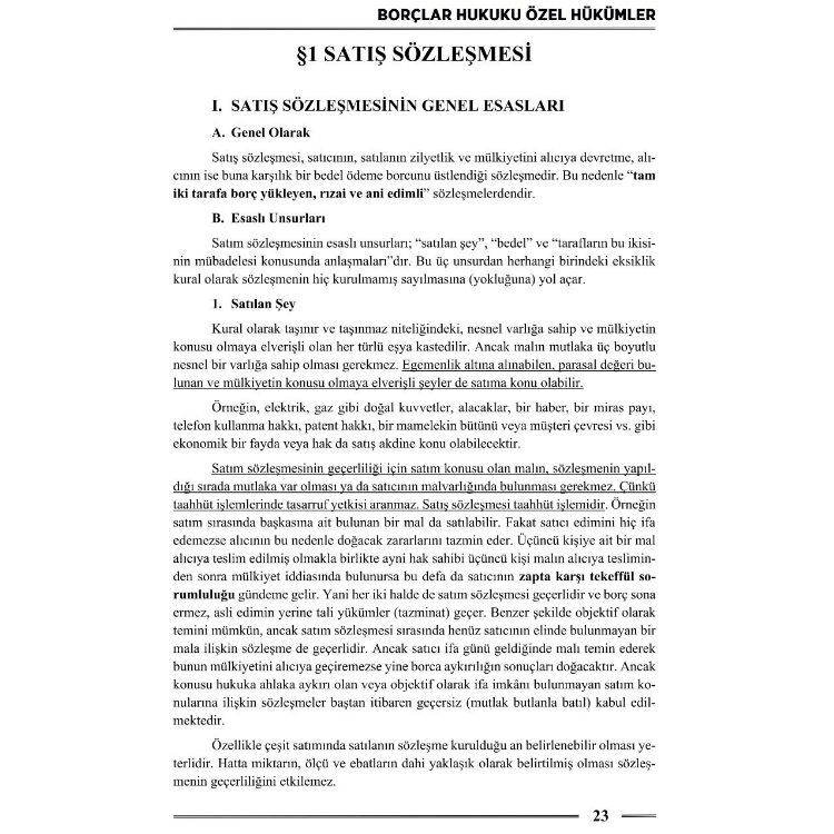 2026 Hakimlik Borçlar Hukuku Özel Hükümler Ders Notları Monopol Yayınları