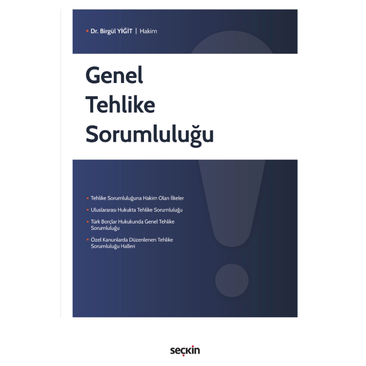 Genel Tehlike Sorumluluğu Seçkin Yayıncılık