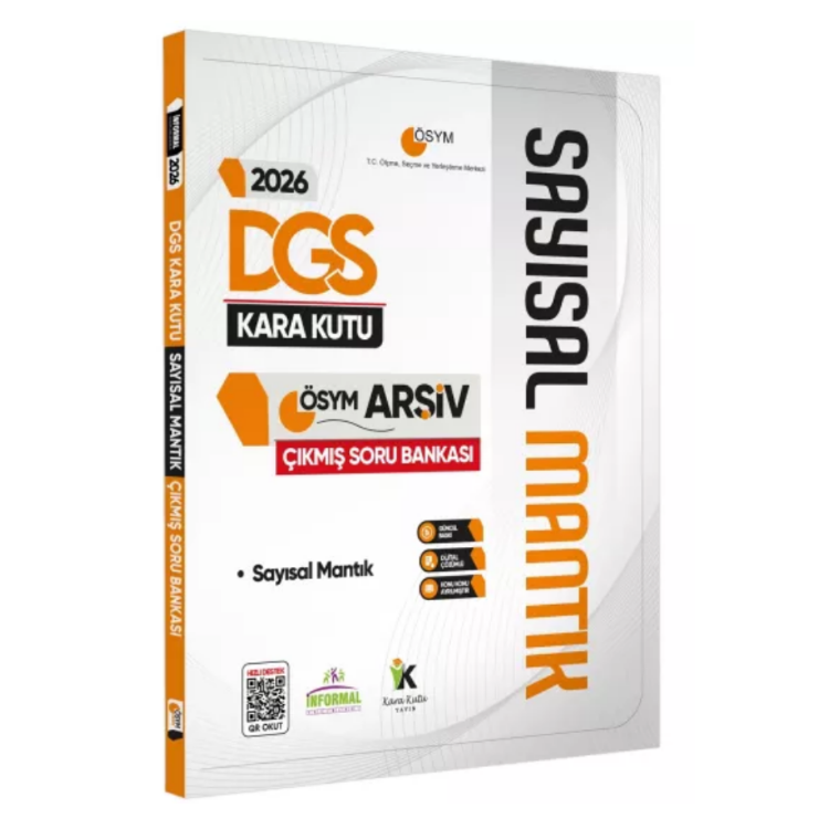 2026 DGS SAYISAL MANTIK Kara Kutu ÖSYM Çıkmış Soru Havuzu Bankası Konu Özetli Dijital Çözümlü İnformal Yayınları