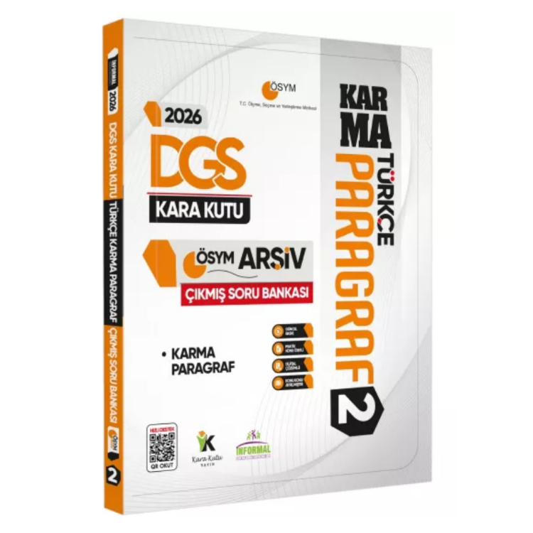 2026 DGS Türkçenin Kara Kutusu PARAGRAF 2 KARMA ÖSYM Çıkmış Soru Bankası K. Özetli Dijital Çözümlü İnformal Yayınları