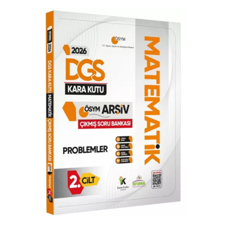 2026 DGS MATEMATİK Kara Kutusu 2.Cilt PROBLEMLER ÖSYM Çıkmış Soru Bankası Özetli Dijital Çözümlü İnformal Yayınları