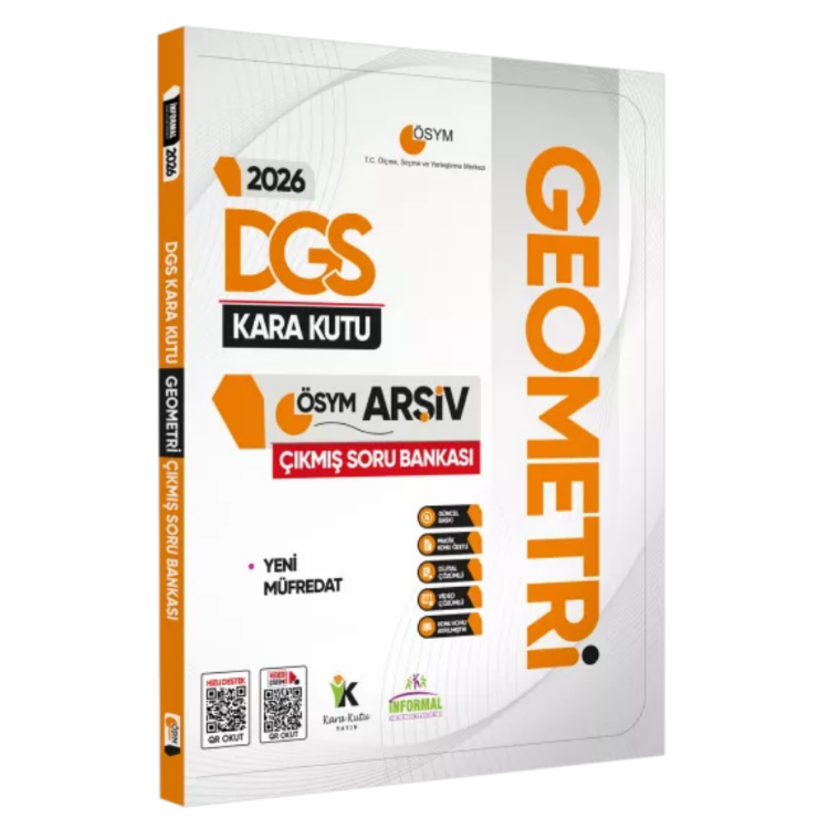 2026 DGS GEOMETRİNİN Kara Kutusu ÖSYM Çıkmış Soru Havuzu Bankası Konu Özetli Video/PDF Çözümlü İnformal Yayınları