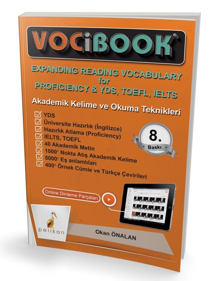 VOCIBOOK Akademik Kelime Ve Okuma Teknikleri 9. Baskı Pelikan Yayınevi