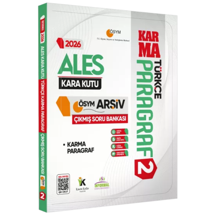 2026 ALES Türkçenin Kara Kutusu PARAGRAF 2 KARMA ÖSYM Çıkmış Soru Bankası Konu Özetli Çözümlü İnformal Yayınları