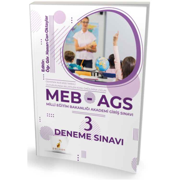 2026 MEB - AGS Hazırlık 3 Deneme Sınavı Pelikan Yayınları