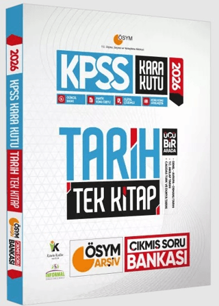 2026 KPSS Kara Kutu Tarih TEK KİTAP ÖSYM Arşiv Çıkmış Soru Bankası Konu Özetli Dijital Çözümlü İnformal Yayınları